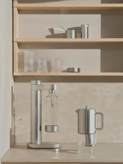 Stelton Karaffen & Krüge|Karaffen & Krüge-Filterkanne Brus 1600 ml Silber