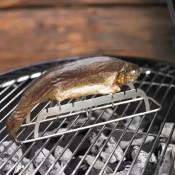 Rösle Grillzubehör-Fischhalter Edelstahl 18/10