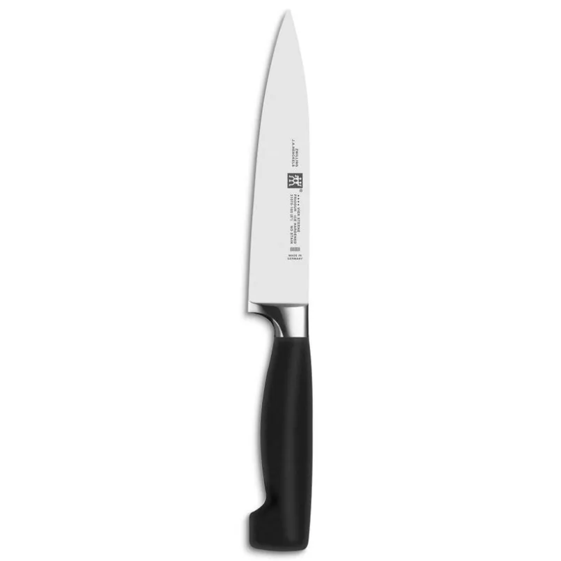 Zwilling Schneidwaren-Fleischmesser Vier Sterne 16 cm Schwarz
