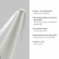 JUST LIGHT. Ventilatoren-Fliegenwedler Swat Weiß
