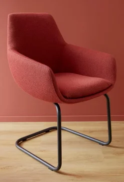 SCHÖNER WOHNEN-Kollektion Stühle-Freischwinger Cosy Rot