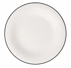 Villeroy & Boch Geschirr-Frühstücksteller Black Lines Ø 21,5 cm Weiß
