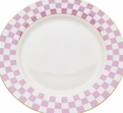 Geschirr|KARE DESIGN Frühstücksteller Harlequin Ø 21 cm Lila