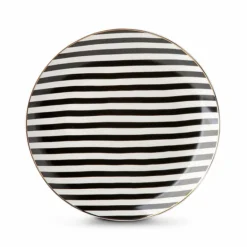 Geschirr| Frühstücksteller Jessica Ø 20,3 cm Schwarz / Weiß