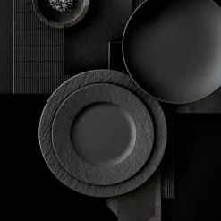 Villeroy & Boch Geschirr-Frühstücksteller Manufacture Ø 21,7 cm Schwarz