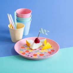Geschirr|Koziol Frühstücksteller Nora Blooms Ø 20,5 cm Pink