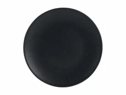 CreaTable Geschirr-Frühstücksteller Soft Touch Ø 21 cm Schwarz
