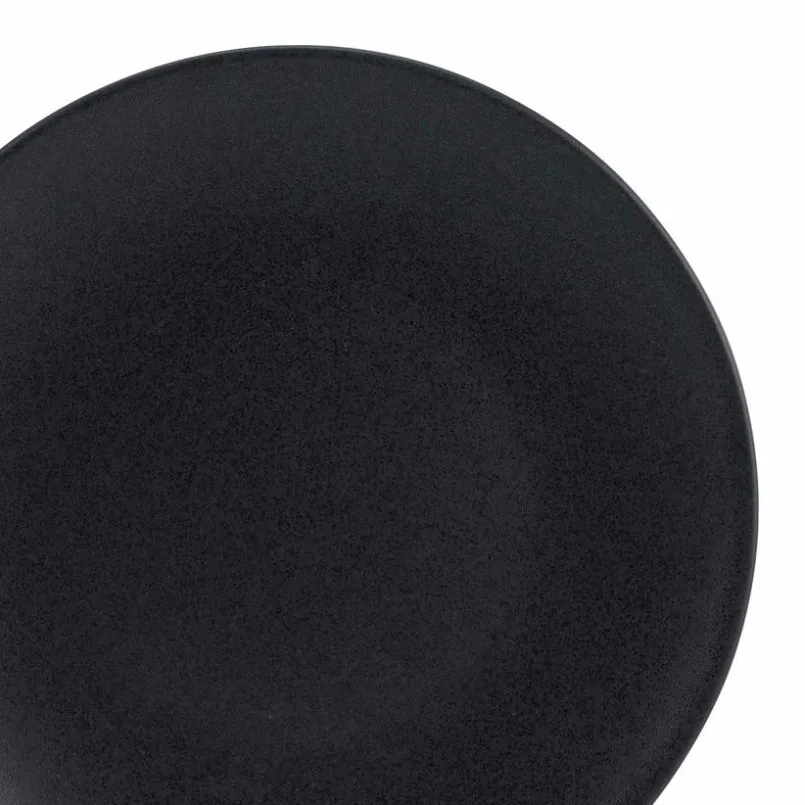 CreaTable Geschirr-Frühstücksteller Soft Touch Ø 21 cm Schwarz