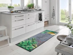 Fußmatten|Wash & Dry Fußmatte Bon Appétit 60 x 180 cm Grau