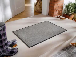 Wash & Dry Fußmatten-Fußmatte Cool Grey 75 x 120 cm Grau