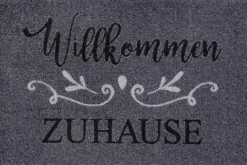 Fußmatte Willkommen Zuhause 50 x 75cm<Wash & Dry Hot