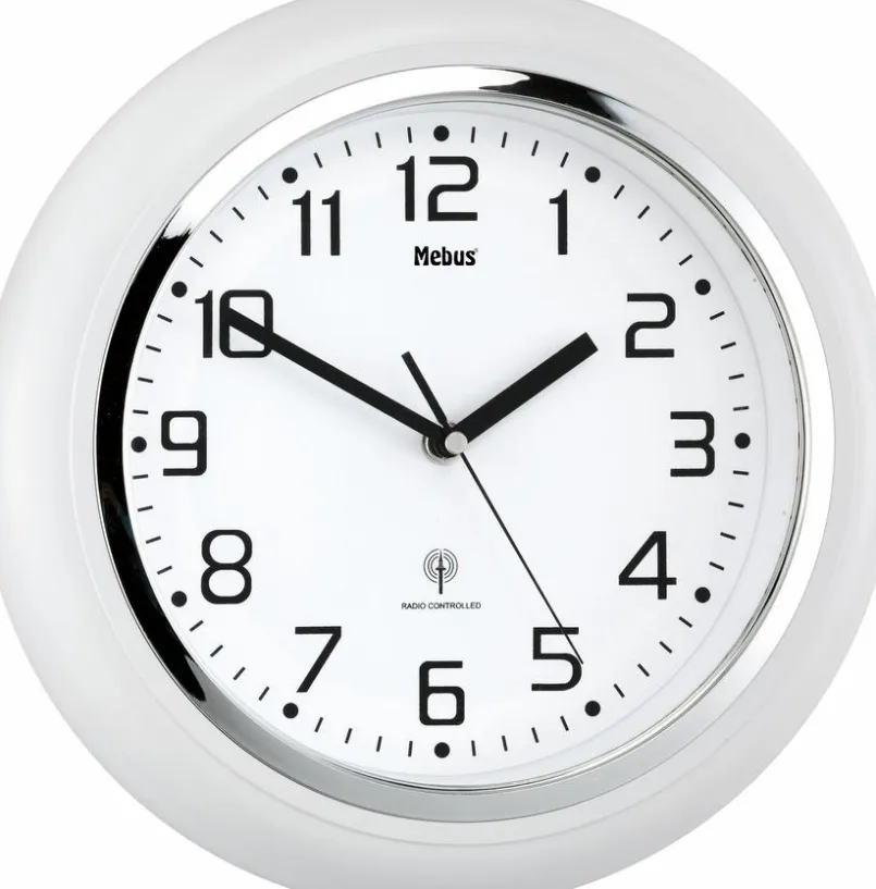 Funkwanduhr 52576 Ø 29 cm<Mebus New
