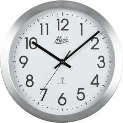 Paragon (Atlanta) Wanduhren-Funkwanduhr 4492 M Ø 30 cm Silber