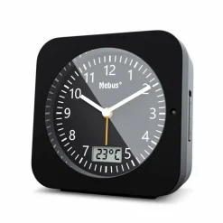 Wecker|Mebus Funkwecker 25609 Schwarz