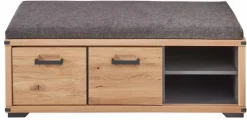 Garderobenbänke|Innostyle Garderobenbank Genua Artisan-Eiche