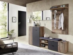 Innostyle Garderoben-Komplettsets-Garderobenkombination Linea Eiche