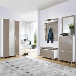 Garderoben-Komplettsets|Voss Möbel Garderobenkombination Santina Taupe