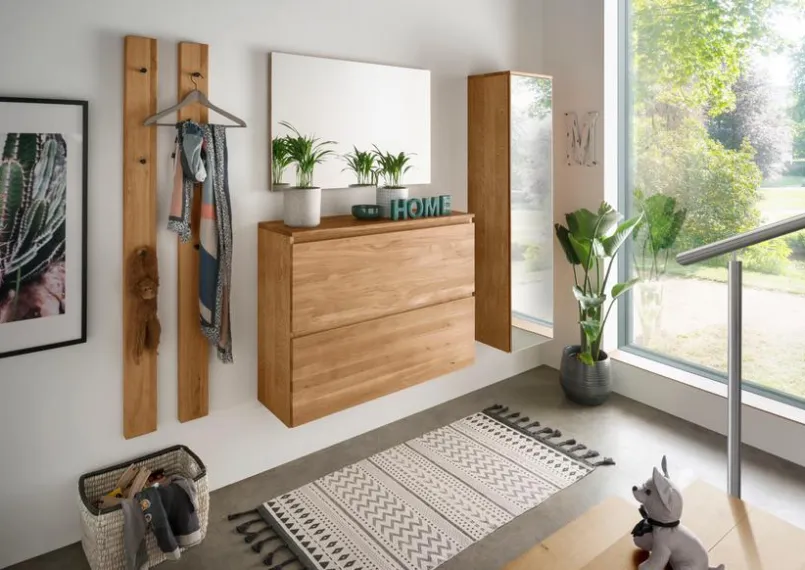 Gradel Garderoben-Komplettsets-Garderobenkombination Siena Wildeiche