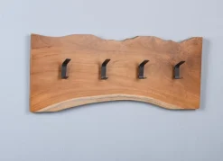 Garderobenständer & -Haken-Garderobenleiste Alaska Teak
