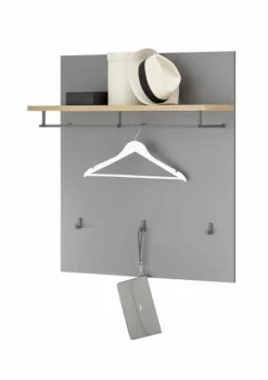 Garderobenständer & -Haken| Garderobenpaneel Milan Grau