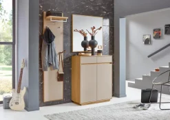 Voss Möbel Garderobenständer & -Haken-Garderobenpaneel V100 Sand