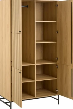Actona Garderobenschränke-Garderobenschrank Albany Eiche