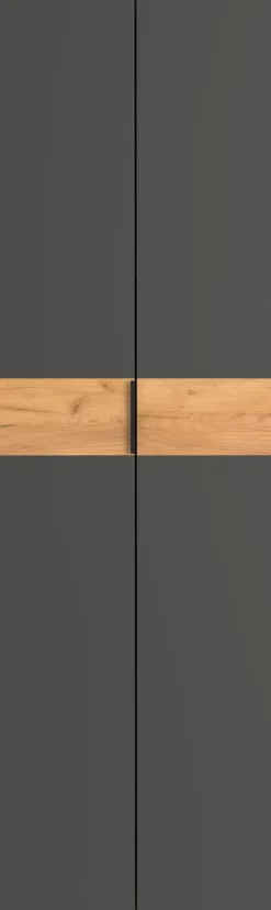 Germania Garderobenschränke-Garderobenschrank Granera Graphit / Eiche