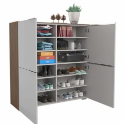 Garderobenschränke| Garderobenschrank Luxor Grau