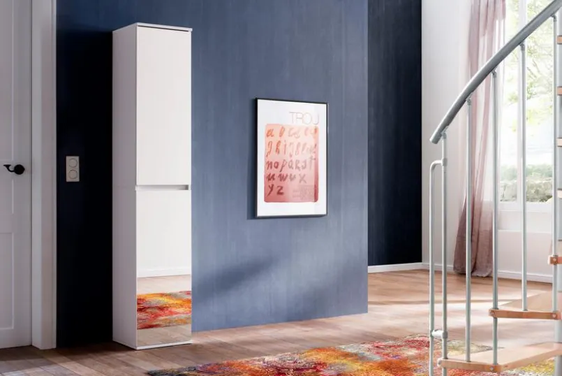 Garderobenschränke|trendteam Garderobenschrank Mirror Weiß