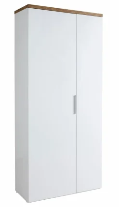Garderobenschränke|Composad Garderobenschrank Mundi Weiß / Hochglanz