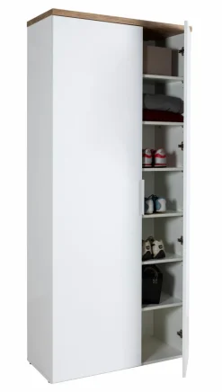 Garderobenschränke|Composad Garderobenschrank Mundi Weiß / Hochglanz