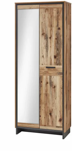 Innostyle Garderobenschränke-Garderobenschrank Prato Eiche / Graphit