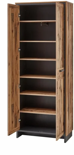 Innostyle Garderobenschränke-Garderobenschrank Prato Eiche / Graphit
