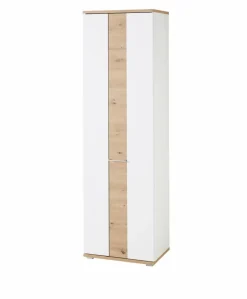 Innostyle Garderobenschränke-Garderobenschrank Signo Weiß / Eiche