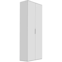 Garderobenschränke|Wittenbreder Garderobenschrank Stelvio Weiß / Weißglas