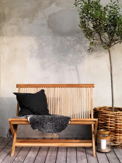 Brafab Gartenbänke|Balkonbänke-Gartenbank Turin Teak