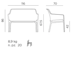 Gartenbank Net Lounge<Nardi Clearance