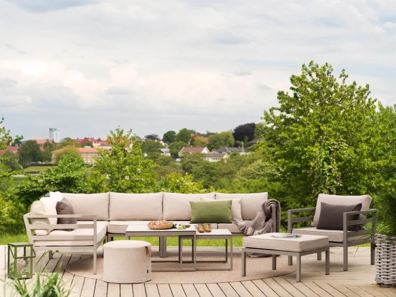 Gartenhocker Und Fußablagen|Brafab Gartenhocker Weldon 70 x 70 cm Khaki