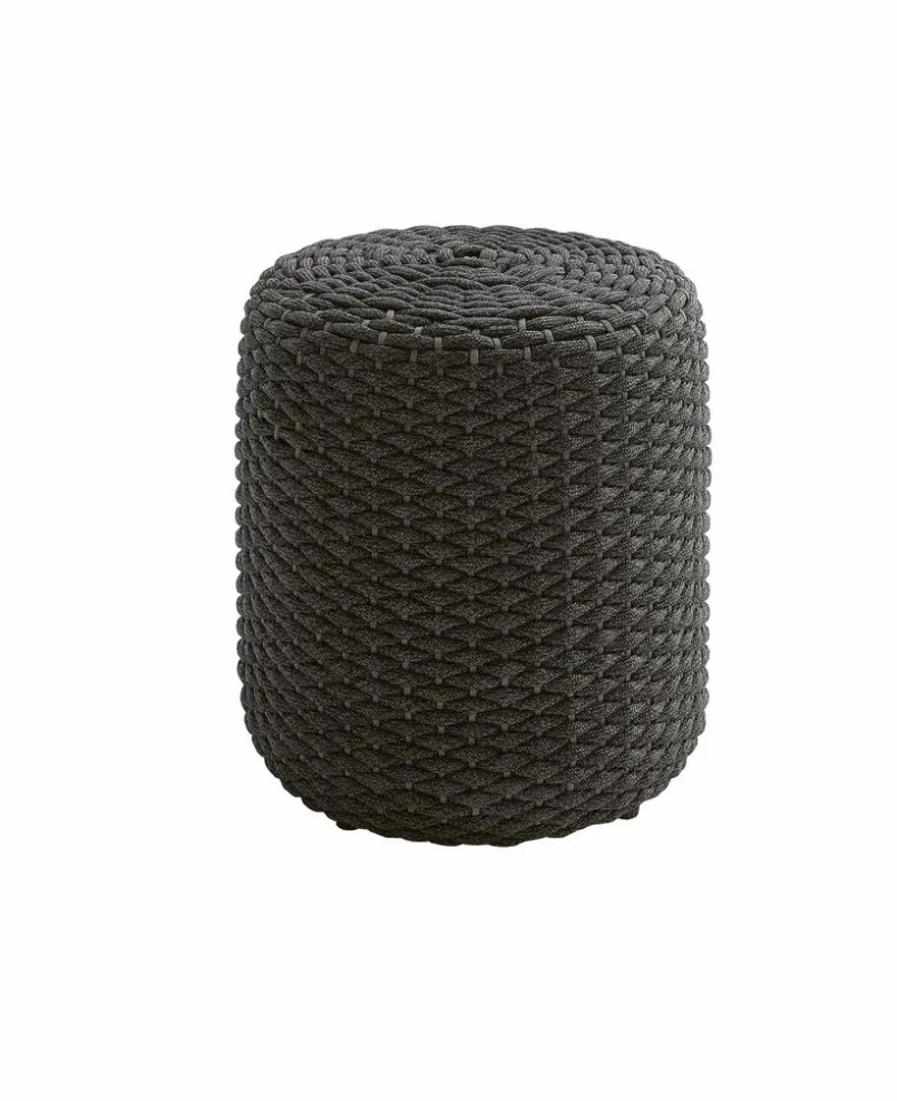 idyl Gartenhocker Und Fußablagen-Gartenhocker Eio Ø 40 cm Anthrazit