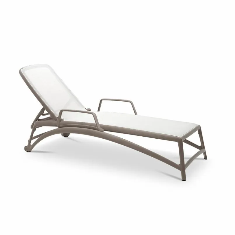 Loungeliegen|Gartenliegen|Nardi Gartenliege Atlantico Weiß