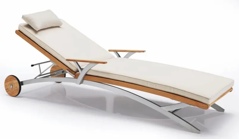 Loungeliegen|Gartenliegen|Segarda Gartenliege Madura Teak