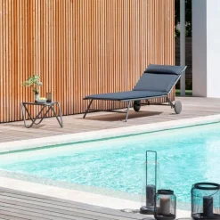 Gartenliegen|Balkonliegen|Lafuma Mobilier Gartenliege Miami II Dark Grey