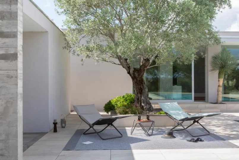 Lafuma Mobilier Gartenstühle|Gartensessel-Gartenliege Privilege, Stahl/Hedona Beige