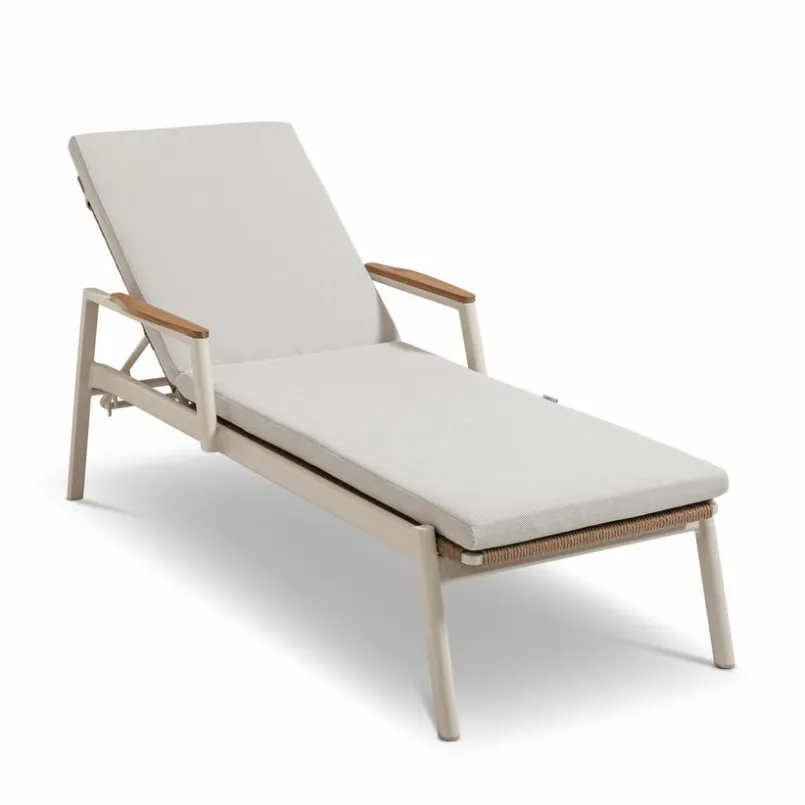 Loungeliegen|Segarda Gartenliege Santorini Liege Beige