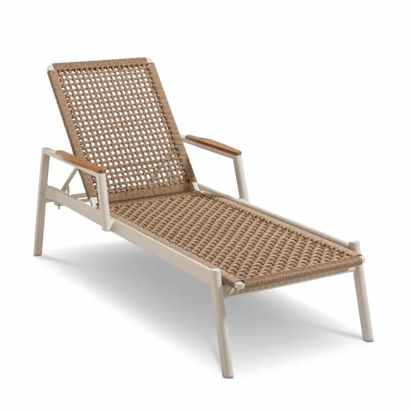 Loungeliegen|Segarda Gartenliege Santorini Liege Beige