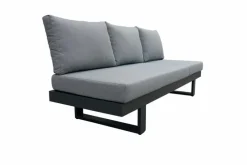 Loungeliegen|Gartenliegen| Gartenliegen Set Flin 2 tlg. Grau
