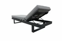 Loungeliegen|Gartenliegen| Gartenliegen Set Flin 2 tlg. Grau