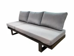 Loungeliegen|Gartenliegen| Gartenliegen Set Flin 2 tlg. Grau