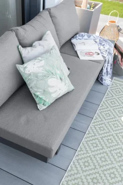 Loungeliegen|Gartenliegen| Gartenliegen Set Flin 2 tlg. Grau