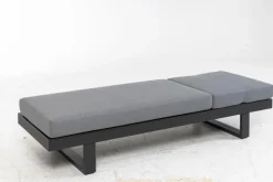 Loungeliegen|Gartenliegen| Gartenliegen Set Flin 2 tlg. Grau